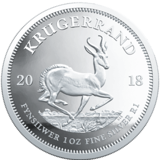 Photo of a 1oz Krugerrand Silver Coin form Queensland Bullion Company 1300 995 997