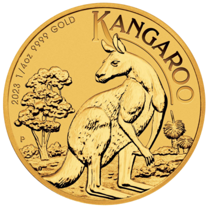 perth minth quater oz gold kangaroo coin