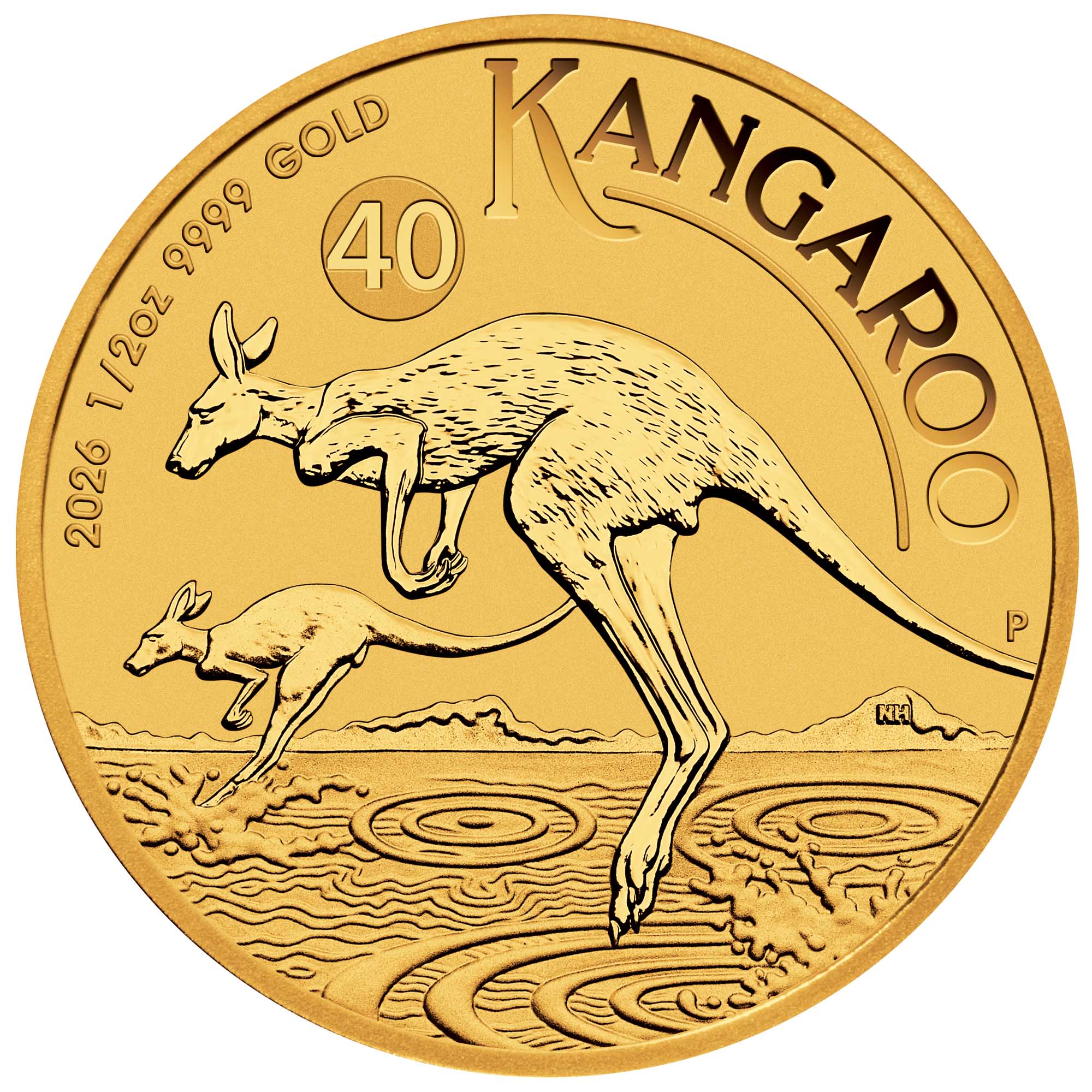1/2oz Kangaroo Gold Coin - Perth Mint