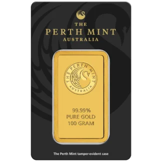100g Perth Mint Gold Minted Tablet
