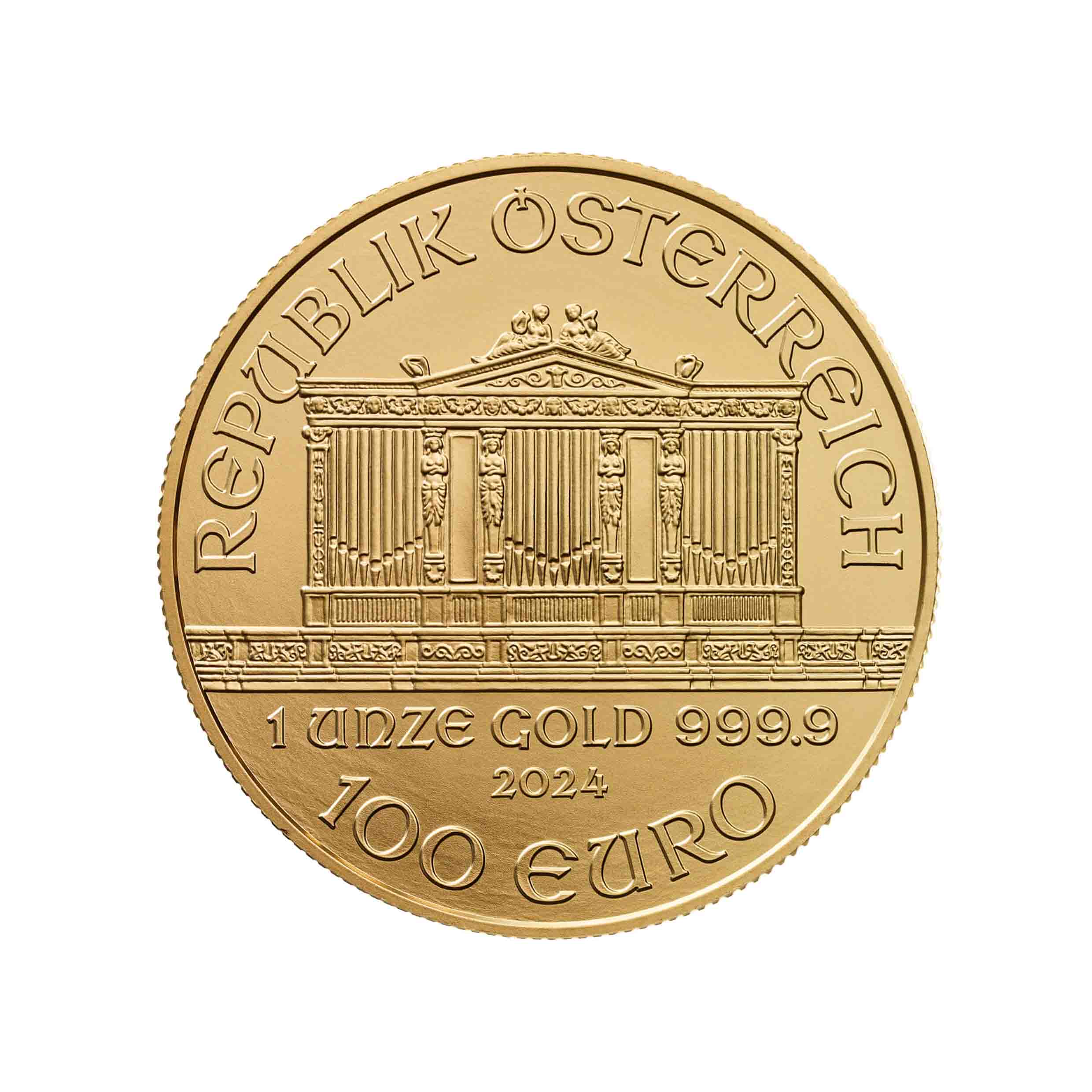 1oz Austrian Philharmonic Gold Coin - Austrian Mint - Image 2