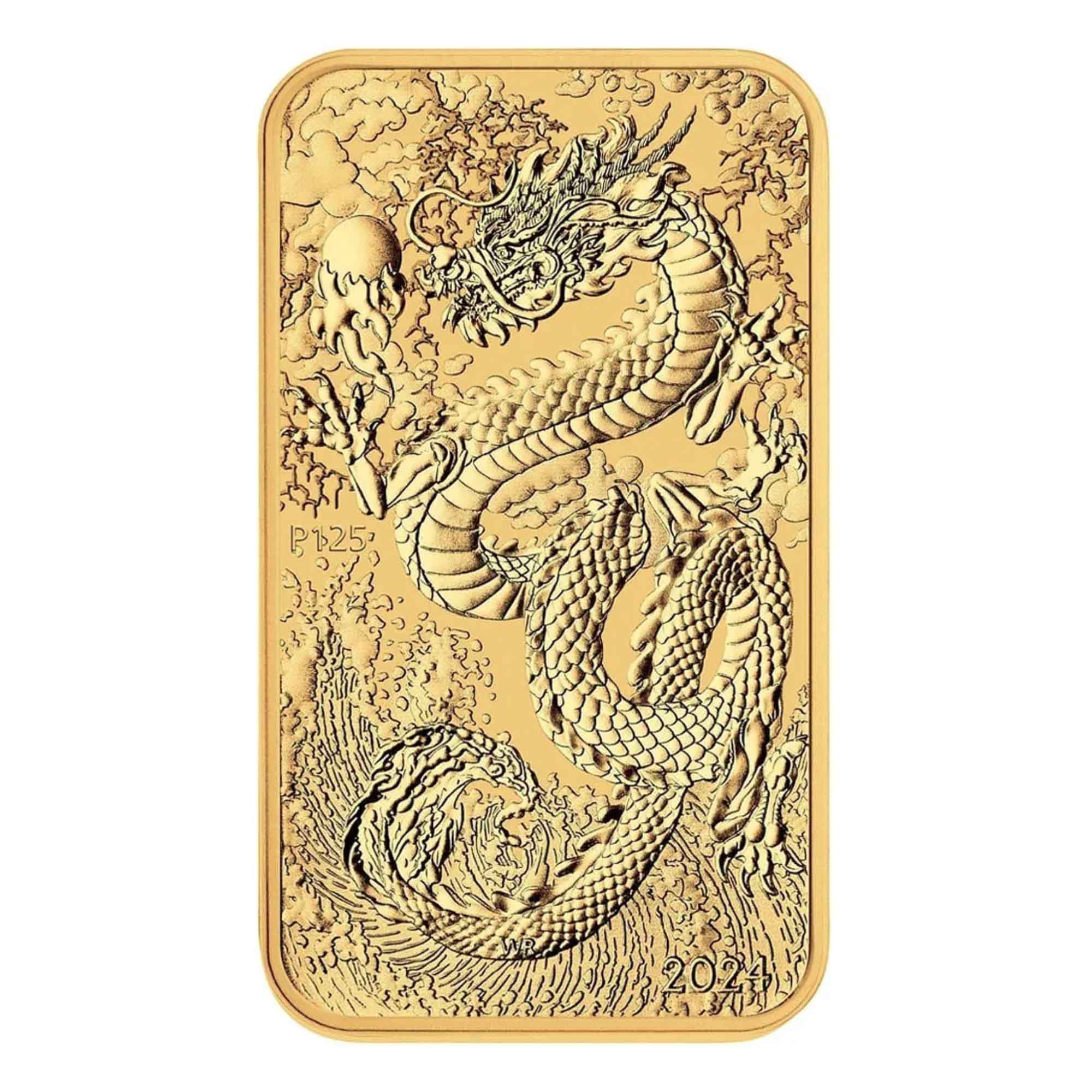 1oz Perth Mint Dragon Gold Minted Tablet
