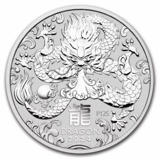 1/2oz Year of the Dragon Silver Coin - Perth Mint