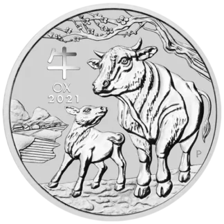 2oz Year of the Ox Silver Coin - Perth Mint