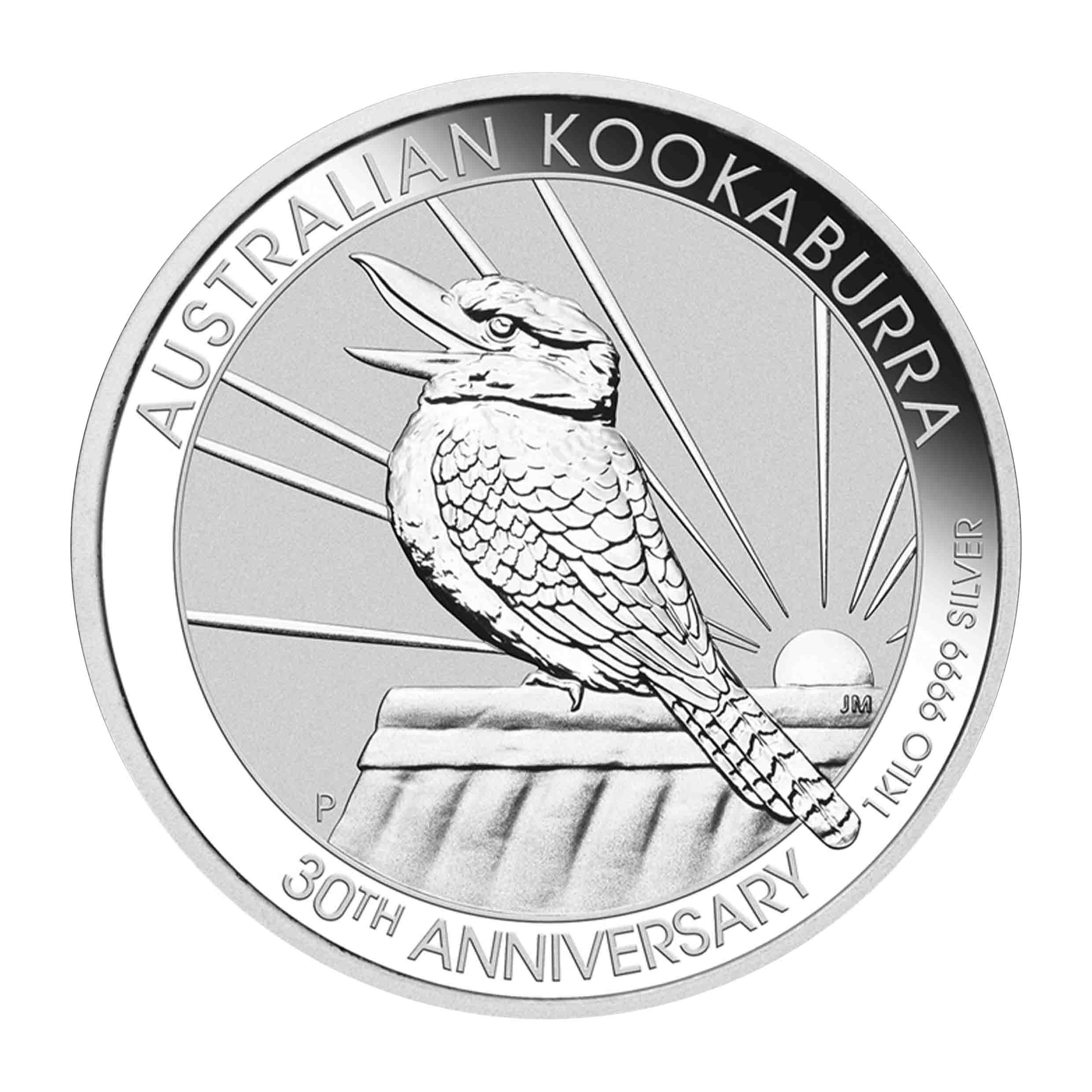 1kg Kookaburra 30th Anniversary Silver Coin - Perth Mint