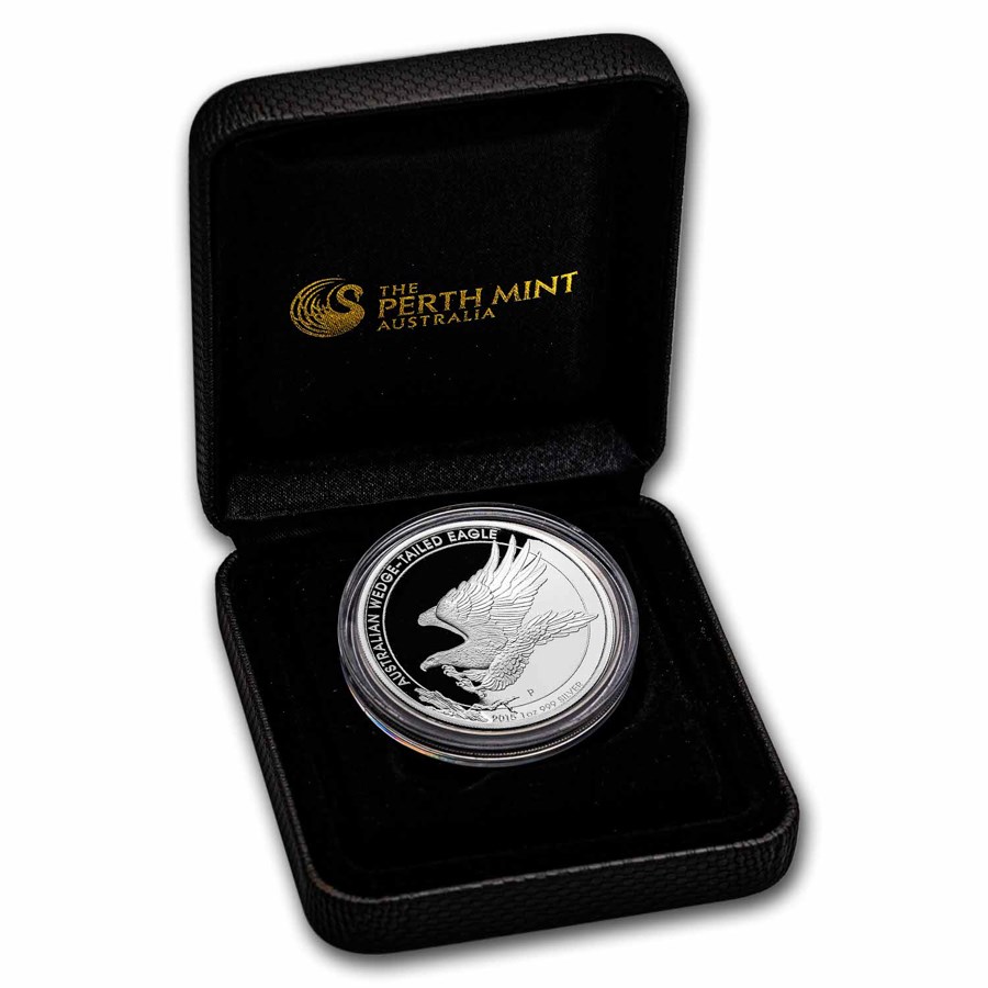 1oz Wedge Tail Eagle Silver Proof Coin 2015 - Perth Mint - Image 2