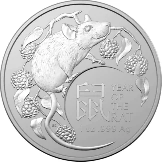 1oz Year of the Rat Silver Coin - Royal Australian Mint