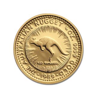 1oz Kangaroo Gold Coin Nugget 1989 - Perth Mint