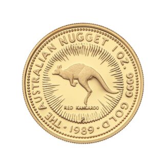 1oz Kangaroo Gold Coin Nugget 1989 - Perth Mint