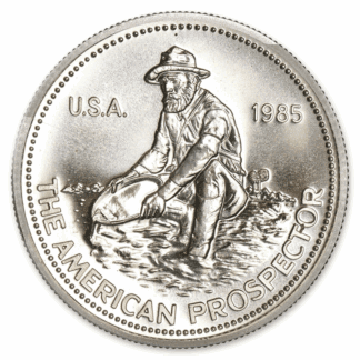 1oz The American Prospector Silver Round - Engelhard