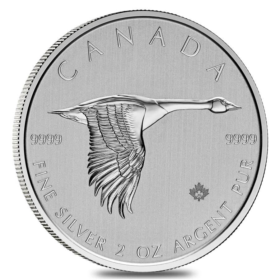 2oz Canada Goose Silver Coin - Canadian Mint