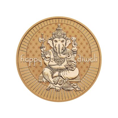 1oz Diwali Silver Gilded Coin - Perth Mint - Image 4