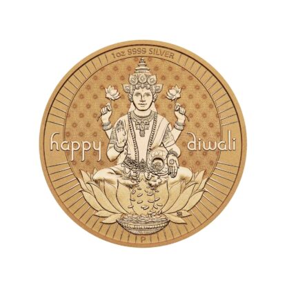 1oz Diwali Silver Gilded Coin - Perth Mint - Image 3