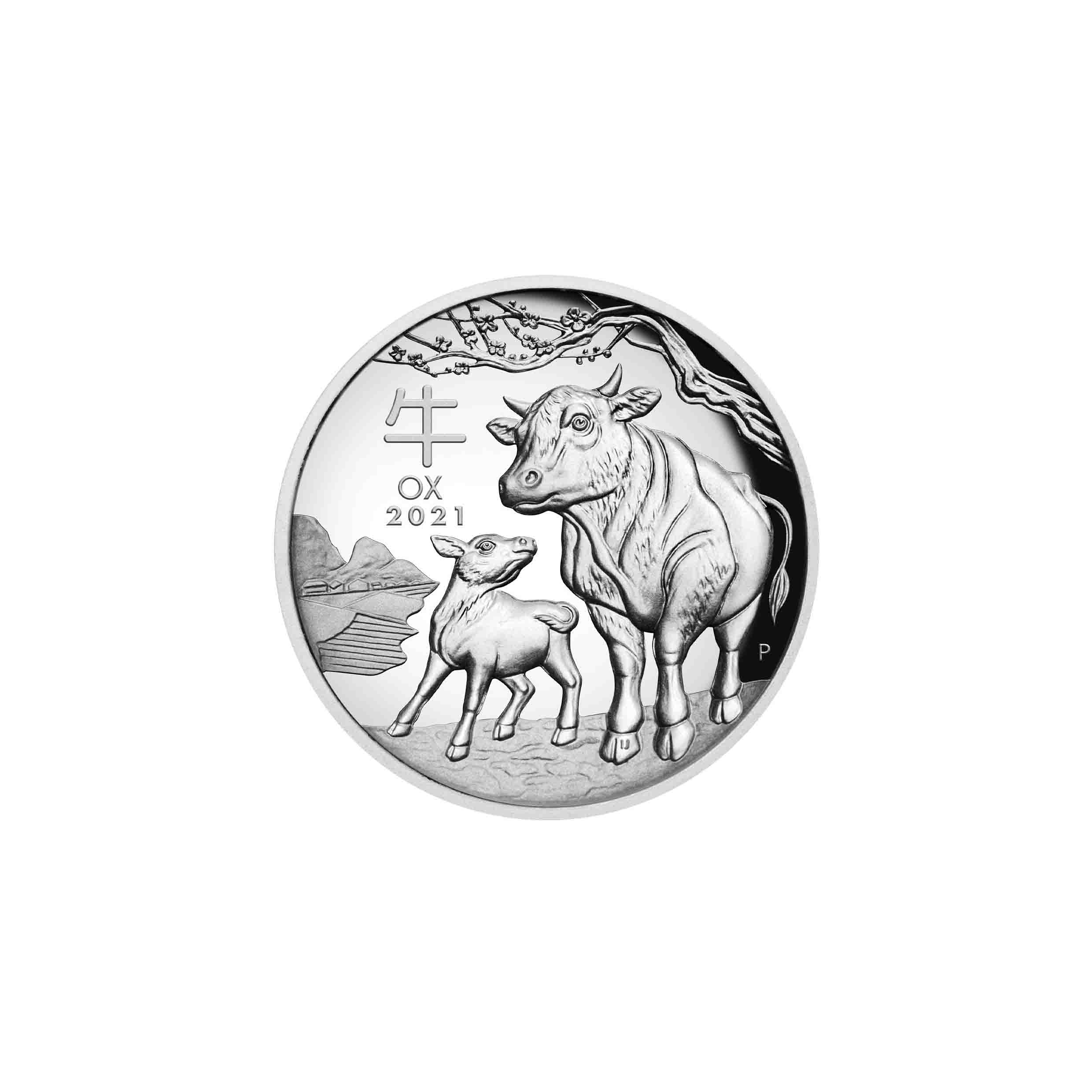 1/2oz Year of the Ox Silver Coin - Perth Mint