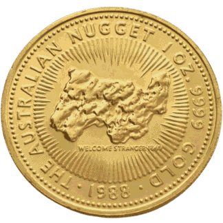 1oz Australian Nugget Welcome Stranger Gold Coin - Perth Mint