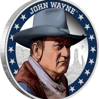 1oz John Wayne Silver Proof Coin - Perth Mint