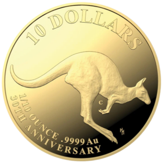 1/10oz 2023 Mob of Thirty Kangaroo Proof Gold Coin - Royal Australian Mint