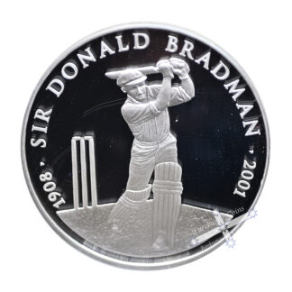 1oz 2001 Sir Donald Bradman Silver Coin - Perth Mint