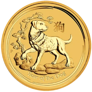 2oz Year of the Dog Gold Coin - Perth Mint
