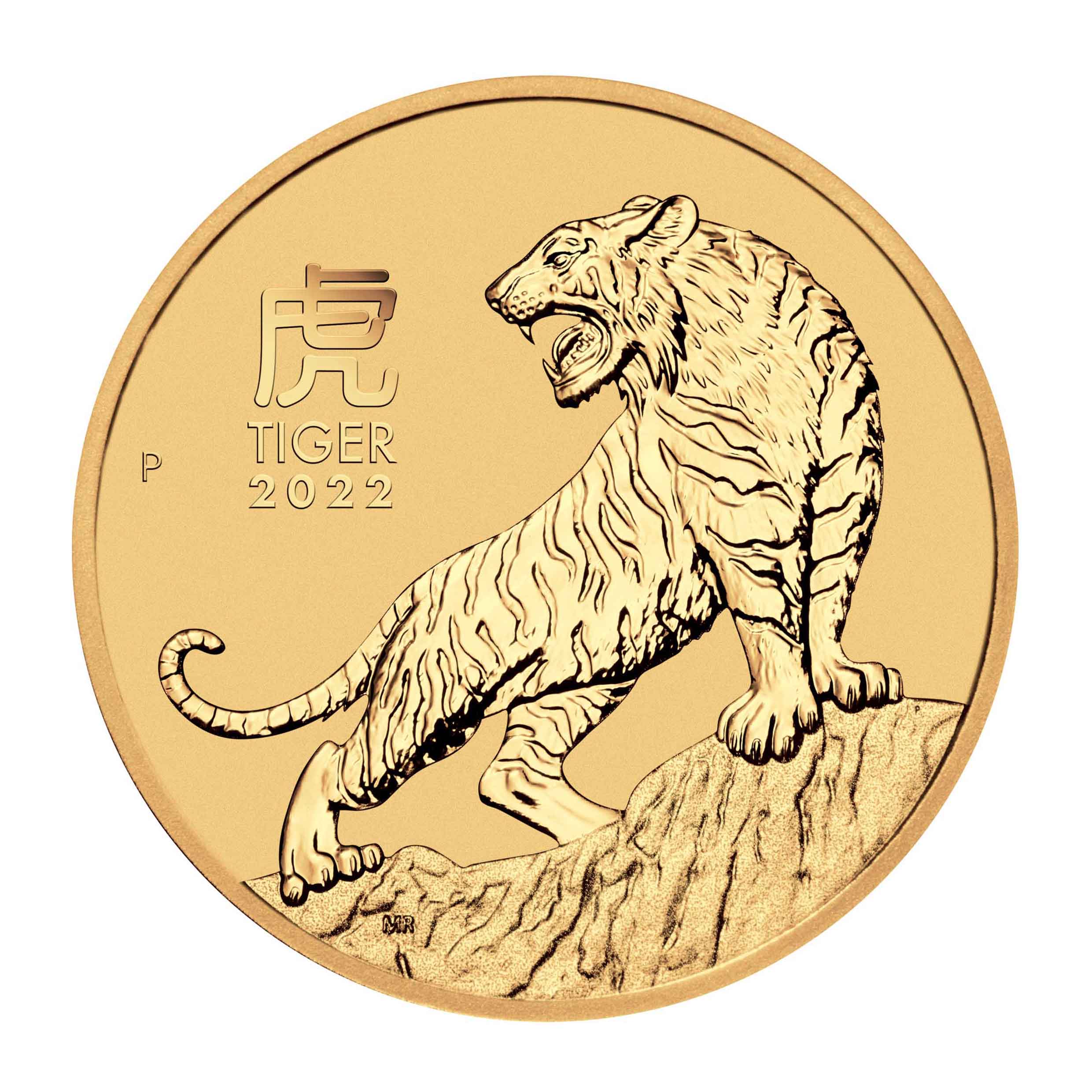 2oz Year of the Tiger Gold Coin - Perth Mint