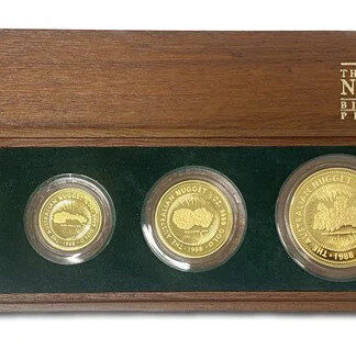 1988 Australian Gold Nugget Bicentennial Proof Issue 4 Coin Set - Perth Mint
