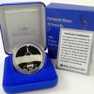 1oz Parliament House 10 Years On Silver Proof Coin - Royal Australian Mint