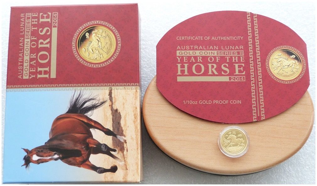 1/10oz Year of the Horse Gold Coin - Perth Mint