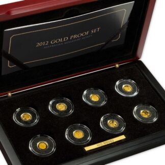 8 x 0.5g 2012 Australian Miniature Money Gold Proof Coin Set - Royal Australian Mint