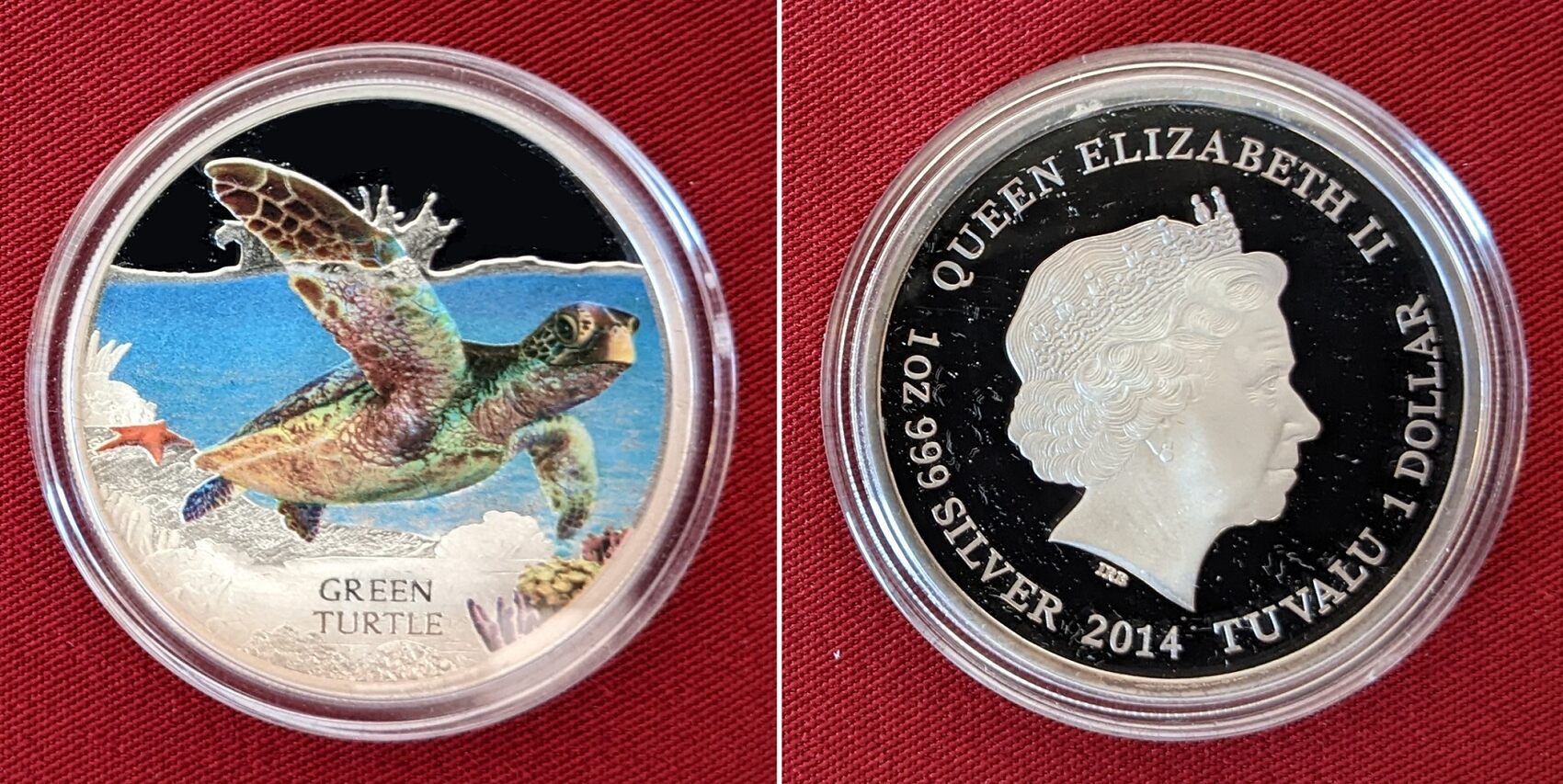 1oz Green Turtle Silver Proof Coin - Perth Mint - Image 2
