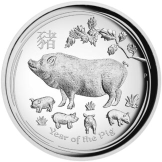 10oz Year of the Pig Silver Coin - Perth Mint