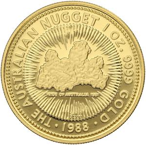 1988 Australian Gold Nugget Bicentennial Proof Issue 4 Coin Set - Perth Mint - Image 2