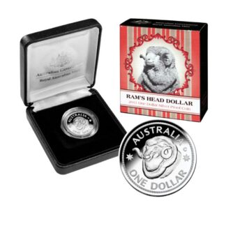 2011 Rams Head Dollar $1 Silver Proof Coin - Royal Australian Mint