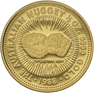 1988 Australian Gold Nugget Bicentennial Proof Issue 4 Coin Set - Perth Mint - Image 3