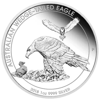 1oz Wedge Tail Eagle Silver Proof Coin 2018 - Perth Mint