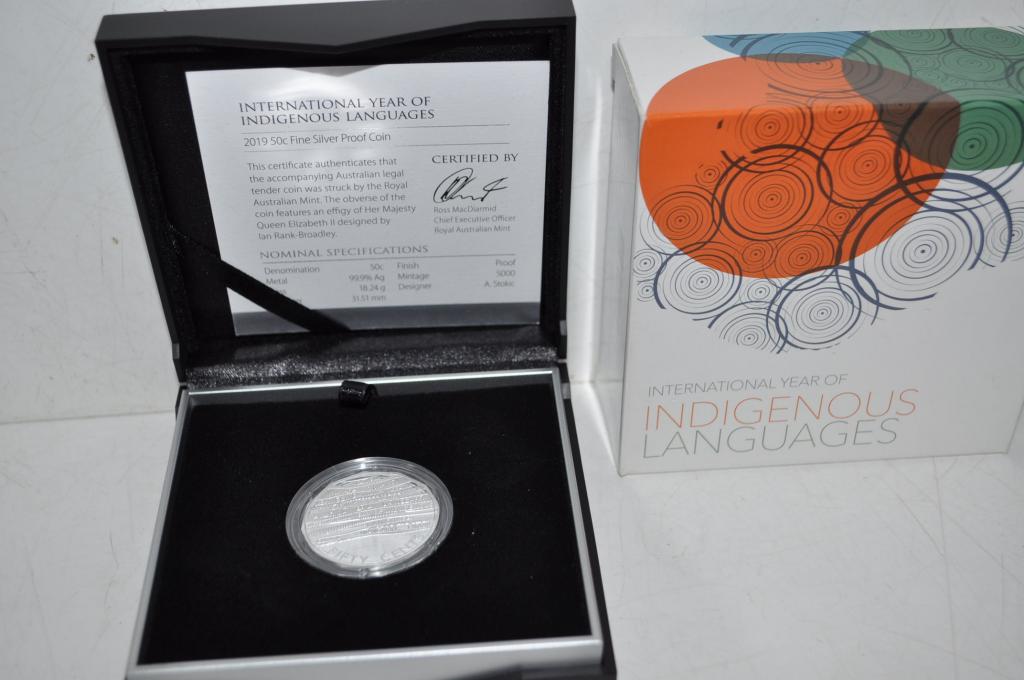 2019 International Year of Indigenous Languages 50c Silver Proof Coin – Royal Australian Mint