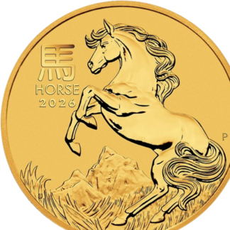 1/2oz Year of the Horse Gold Coin - Perth Mint