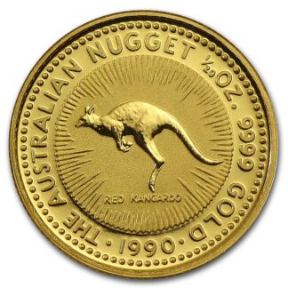 1oz Kangaroo Gold Coin Nugget 1990 - Perth Mint