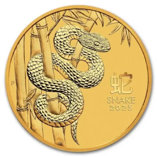 1/2oz Year of the Snake Gold Coin - Perth Mint