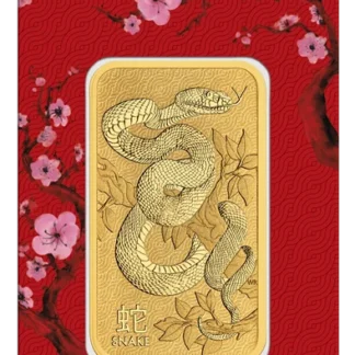 1oz Year of the Snake Gold Minted Tablet - Perth Mint