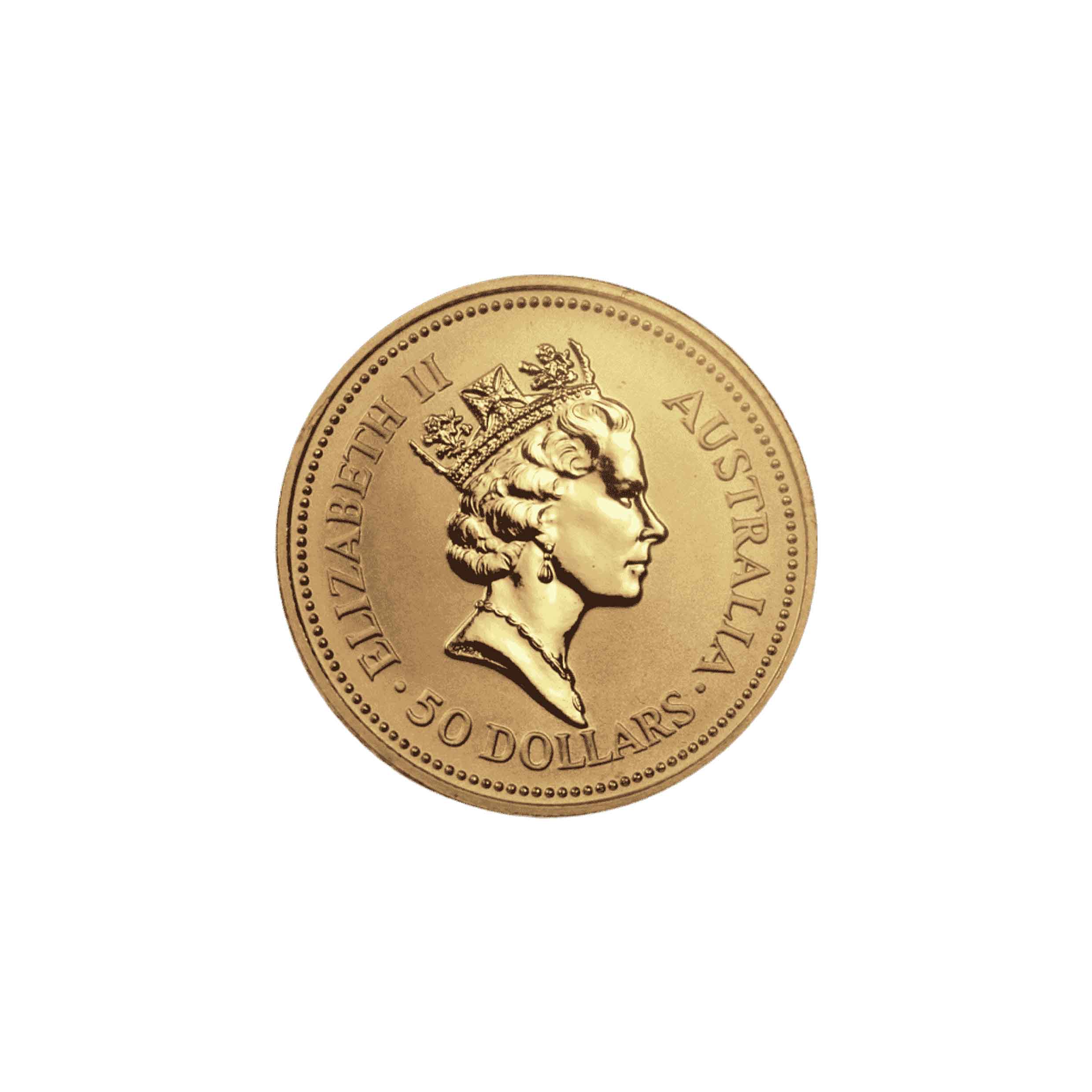 1/2oz Kangaroo Gold Coin Nugget 1991 - Perth Mint - Image 2