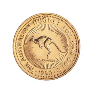 1oz Kangaroo Gold Coin Nugget 1990 - Perth Mint