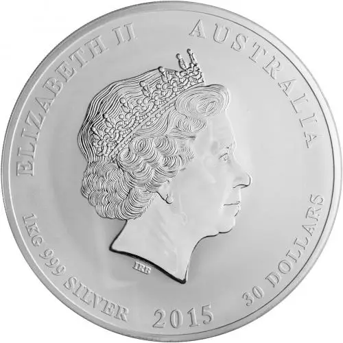 1kg Year of the Goat Silver Coin - Perth Mint - Image 2