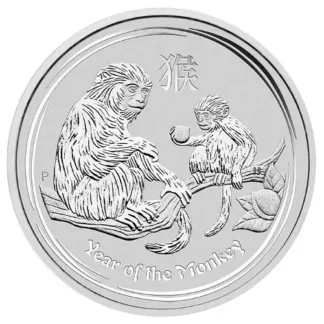 2oz Year of the Monkey Silver Coin - Perth Mint
