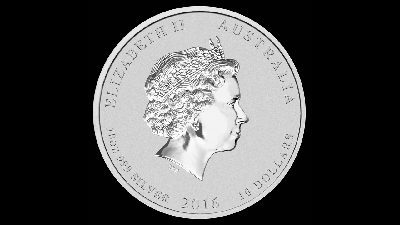 10oz Year of the Monkey Silver Coin - Perth Mint - Image 2