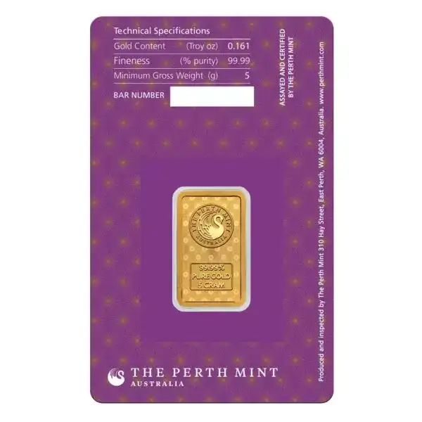 5g Perth Mint Gold Lakshmi Minted Tablet - Image 2