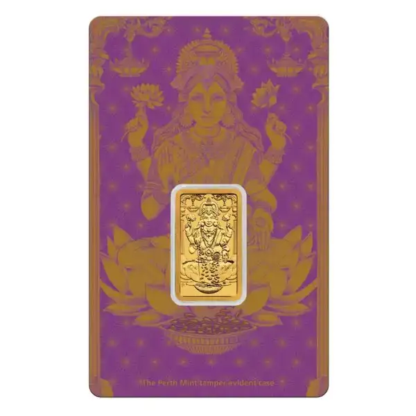 5g Perth Mint Gold Lakshmi Minted Tablet