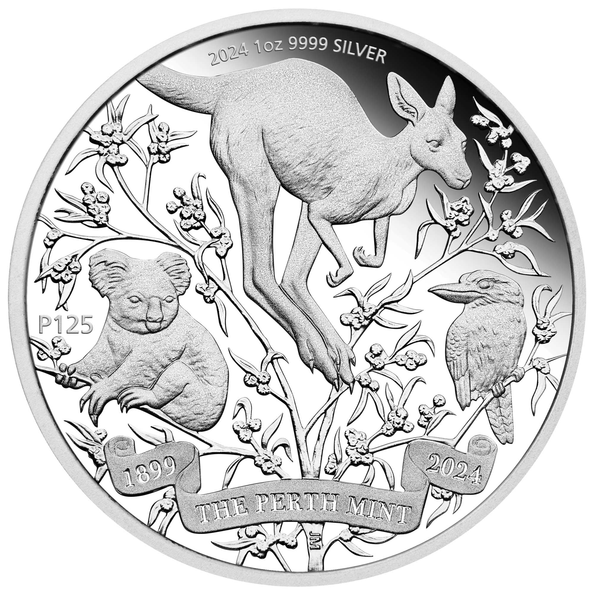 1oz 125th Anniversary Silver Proof Coin 2024 - Perth Mint