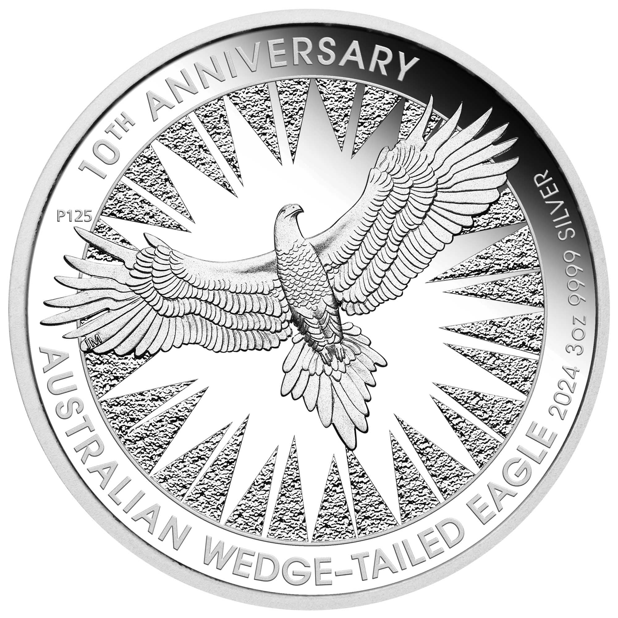3oz Wedge Tail Eagle Silver Proof Coin 2024 - Perth Mint