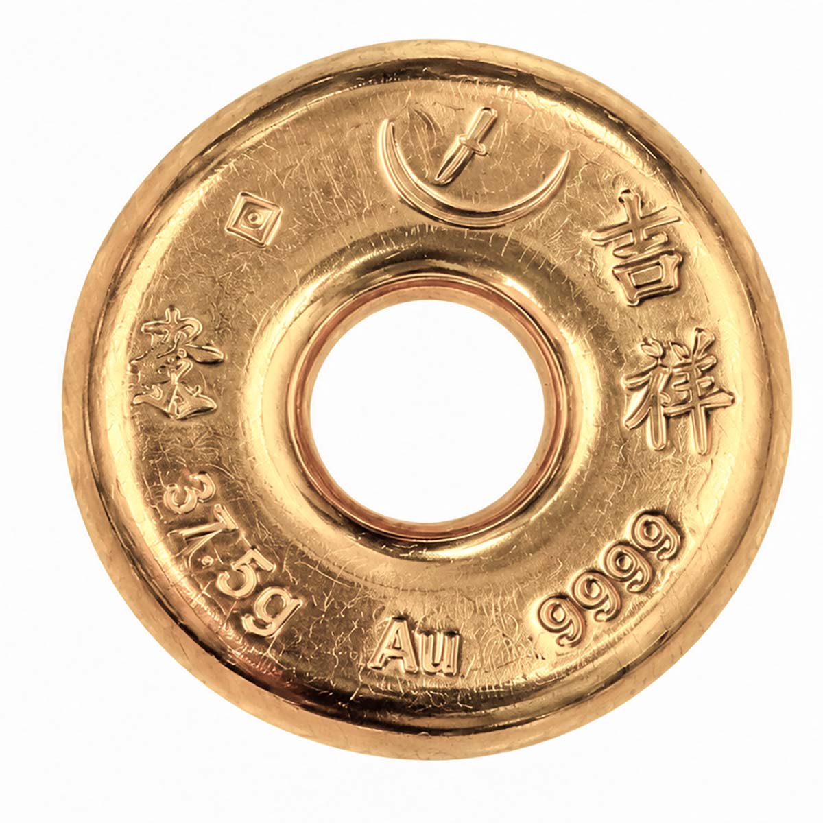 37.5g Generic Tael Gold Cast Bar