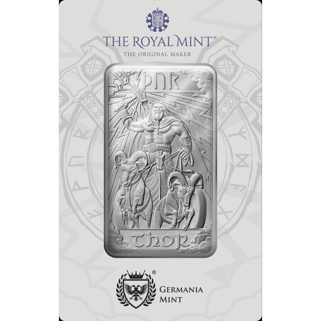 1oz Thor Silver Minted Tablet - Royal Mint and Germania Mint